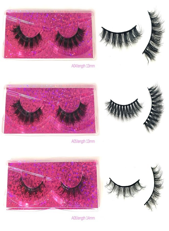 U-Hotmi Natural Look Fluffy Eye Lashes, Faux 3D Mink Lashes 10 Styles Eyelashes Wholesale(10 Pairs) - Image 4